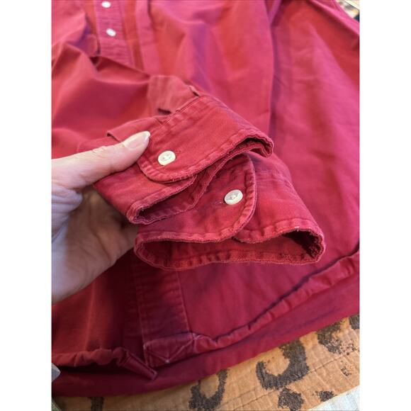 Ralph Lauren Shirt Mens XL Red Blake Button Down Long Sleeve Collared Pony - Picture 2 of 6